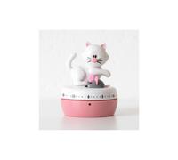 Minuteur mécanique JOIE Chat Souris BLANC