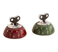 Minuteur mécanique magnétique de cuisine, compte à rebours de 60 minutes avec sonnerie d'alarme puissante pour la cuisine, la pâtisserie ou l'étude (rouge + vert)