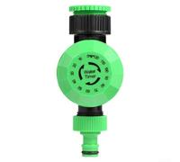 Minuteur mécanique pour tuyau d'arrosage, contrôleur d'arrosage automatique avec 2 heures réglable pour robinet extérieur, arroseur de pelouse et systèmes d'irrigation des plantes, vert