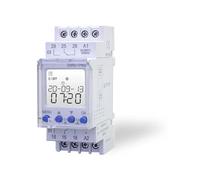 Minuteur numérique à 2 canaux (ESRD-TPD2 Replaces RD-TPW2) pour rail Top Hat pour installation dans Control Cabinet LCD Display - Minuterie hebdomadaire avec 90 programmes