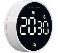 Minuteur numérique à molette avec écran LCD et support magnétique [Pearl]