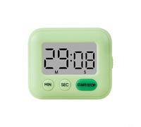 Minuteur numérique avec chronomètre et mode compte à rebours pour pâtisserie, cuisine et devoirs avec support pliable et dos magnétique pour un placement sécurisé (vert)