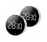 Casa Control 2 minuteurs numériques à molette avec écran LCD et support magnétique