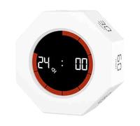 Minuteur numérique de cuisine numérique | Alarme puissante et inversée Minuteurs de compte à rebours | Horloge rechargeable par USB avec barre de progression du temps, outil d'étude multifonctionnel