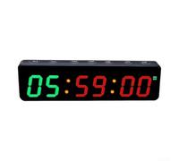 Minuteur numérique de poche 1" LED USB-C rechargeable | Chiffres LED de 2,5 cm, rechargeable USB-C, autonomie de 4 à 10 heures, compte haut/bas, mode chronomètre
