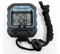 Minuteur numérique de sport, 3 rangées, 30 mémoires, chronomètre électronique avec cordon, multifonction étanche pour football, entraînement, course à pied, natation