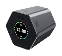 Minuteur Numérique | Horloge Numérique Rechargeable Rotative à Capteur | Minuteur pour Salle de vec Autonomie de 60 Heures | pour Exercice Pâtisserie Salle de Bain Réunion Gym et Cuisine