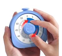 Minuteur pour - Horloge pour 2 en 1 avec compte à rebours de 60 minutes - Outil visuel de gestion du temps pour étudier et travailler