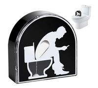 Minuteur pour toilettes, 5 minutes, sablier créatif, tabouret de toilette, sablier, décoration de maison, jouet pour homme, mari, papa, fête des pères, gag d'anniversaire