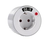 Minuteur Prise Electrique Compte à rebours mécanique Prise programmable AC230V 16A 3680W Affichage LED 24 Heures intervalle 1 Minute Prise minuteur TM15
