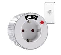 Minuteur prise electrique wifi compte à rebours programmable TUYA contrôle AC230V 16A 3680W affichage numérique LED prise intelligente intervalle 15 minute minuterie prise WIFI02