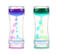 Minuteur Sensoriel Liquide,2 PCS Liquid Motion Timer Bubbler Jouets Sensoriel Bouteille Sensorielle Jouet de Bureau Les Besoins Sensoriels pour Adultes et Enfants
