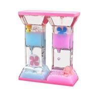 Minuteur Sensoriel Liquide - Sablier de Mouvement Lampe à Lave Colorée, Jouets Sensoriel Fidget Toy - Décoration de Bureau pour Relaxation, Soulage Stress et Anxiété, Autisme, TDAH (Rose)
