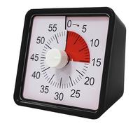 Minuteur silencieux à grand écran de 60 minutes avec compte à rebours visuel pour la cuisine, utilisation de matériaux ABS robustes, multifonction et portable