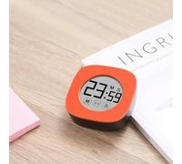 Minuteur tactile avec compte à rebours et fonction horloge, grand écran LCD, mode silencieux pour environnements à faible perturbation (orange)