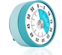 Minuteur Visuel, 60 Minutes Compte à Rebours Mécanique Visual Timer Enfant avec Support Pliable Minuterie de Cuisine Visuel