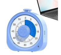 Minuteur visuel, compte à rebours de 60 minutes, minuterie de productivité pour, horloge 2 en 1, compte à rebours de 60 minutes, outil de gestion du temps pour la maison, l'école ou le travail