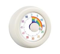 Minuteur visuel de cuisine, compte à rebours de 0 à 60 minutes, horloge de rappel pour les devoirs et les tâches de cuisine pour la gestion du temps, changement de couleur, mise au point pour salle de