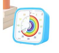 Minuteur Visuel,Disque arc-en-60 minutes avec alarme et étui de protection,Gestion Visuelle du Temps | Pour enseignants, adultes ole, bureau, maison, réunion,