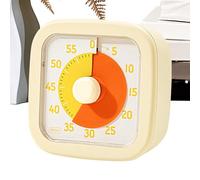 Minuteur visuel - Favorise la concentration et la productivité - Minuterie de bureau de 60 minutes pour - Outil de gestion du temps silencieux pour l'apprentissage, les devoirs, la cuisine, la