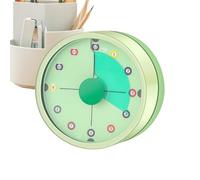 Minuteur Visuel - Minuterie de Cuisine Mécanique 60 Minutes | Horloge Mécanique de 72 Décibels, Outil de Gestion du Temps Visuel - pour, Adultes, Enseignants, Cuisine, Bureau, Jeu