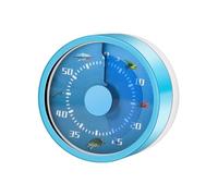 Minuteur visuel - Minuteur mécanique de cuisine, compte à rebours de 60 minutes, outil de remontage | Alerte de 72 décibels pour la gestion du temps pour la cuisine, la pâtisserie, la salle de classe