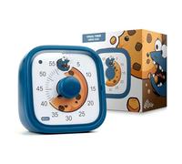 Minuteur Visuel pour Enfants - Cookie Clock Monstre - Outil de Gestion du Temps pour les Devoirs - Compte à 60 Minutes - Favorise la Concentration & la Productivité - Amusant et Coloré - Bip ajustable