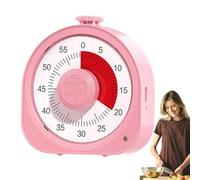 Minuteur visuel pour enfants | Horloge pour enfants 2 en 1 avec compte à rebours de 60 minutes, outil visuel de gestion du temps pour étudier et travailler