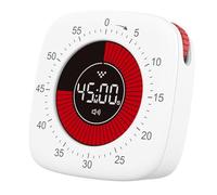 Minuteur Visuel Timer Enfant Pomodoro Timer TDAH Outil Countdown Numérique Silencieux Rechargeable avec éclairage LED pour La Cuisine, Etude, Apprentissage, Bureau, Salle de Classe