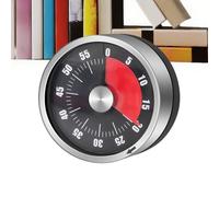 Minuteurs de cuisine pour la cuisine - Minuteur mécanique visuel pour la cuisine | Compte à rebours magnétique sans piles nécessaires pour la préparation des repas, la salle de sport, le dortoir, la