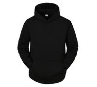 MINYING Hoodies Hommes Casual Color Splice Tops à Manches Longues Col Rond, Pull à Capuche Décontracté à Manches Longues avec Cordon de Serrage Chemise