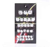 Minyinla 30 Pcs Couvre Écrou De Roue De Voiture Boulons Bouchons Topper, Moto À Tête Creuse Vis À Capuchon Boulon Bouchon Couvercle Décoration (Argent)