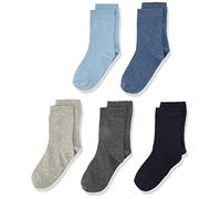 Minymo 5er Pack Socken in Verschieden Farben Chaussettes, Multicolore (Dark Navy 778), 35-38 (Taille Fabricant: 35 8) Garçon