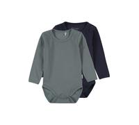 MINYMO Barboteuse / body bleu marine / bleu-gris, Taille 68