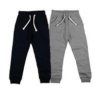 Minymo Basic 36 -Sweat Pant (2-pack) - Pantalon - Garçon, Multicolore - Multicoloured (Dark Navy), 146 cm