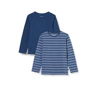 Minymo Basic Langarm T-Shirt, New Navy, 110 Garçon