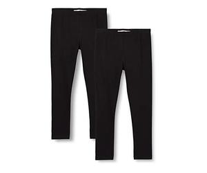 MINYMO Basic Leggings (2-Pack), Anthracite, 128 Fille
