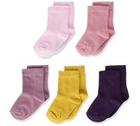 Minymo 5er Pack Socken in Verschieden Farben Chaussettes, Multicolore (Shadow Purple 664), 19-22 (Taille Fabricant: 19) Bébé Fille