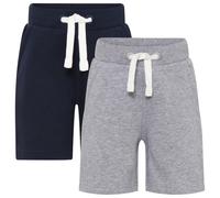 Minymo - Boy's Basic 53 Sweat Short (2-Pack) - Short - 110 - dark navy