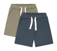 Minymo - Boy's Basic 53 Sweat Short (2-Pack) - Short - 134 - vetiver