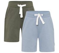 Minymo - Boy's Basic 53 Sweat Short (2-Pack) - Short - 140 - ashley blue