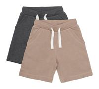 Minymo - Boy's Basic 53 Sweat Short (2-Pack) - Short - 86 - fossil