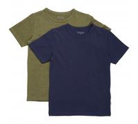 Minymo - Kid's Basic 32 -S/S (2-Pack) - T-shirt - 80 - dark olive