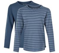 Minymo - Kid's Basic 34 -T-shirt L/S (2-pack) - Haut à manches longues - 122 - new navy