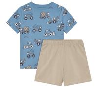 Minymo - Kid's Nightset S/S AOP 134263 - Sous-vêtement - 134 - blue shadow