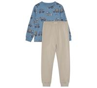 Minymo - Kid's Pyjamas L/S Set AOP 134262 - Sous-vêtement - 116 - blue shadow