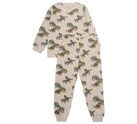 Minymo - Kid's Pyjamas L/S Set AOP No. 134066 - Pyjama - 134 - beige melange