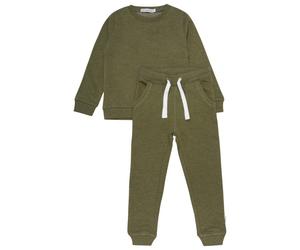 Minymo - Kid's Sweat Set - Ensemble de vêtements - 134 - dark olive