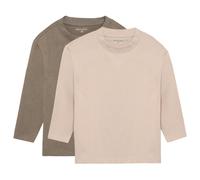 Minymo - Kid's T-Shirt L/S Loose Fit (2-Pack) - Haut à manches longues - 80 - vetiver