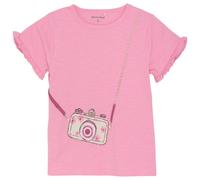 Minymo - Kid's T-Shirt S/S Little Frills - T-shirt - 98 - rosebloom
